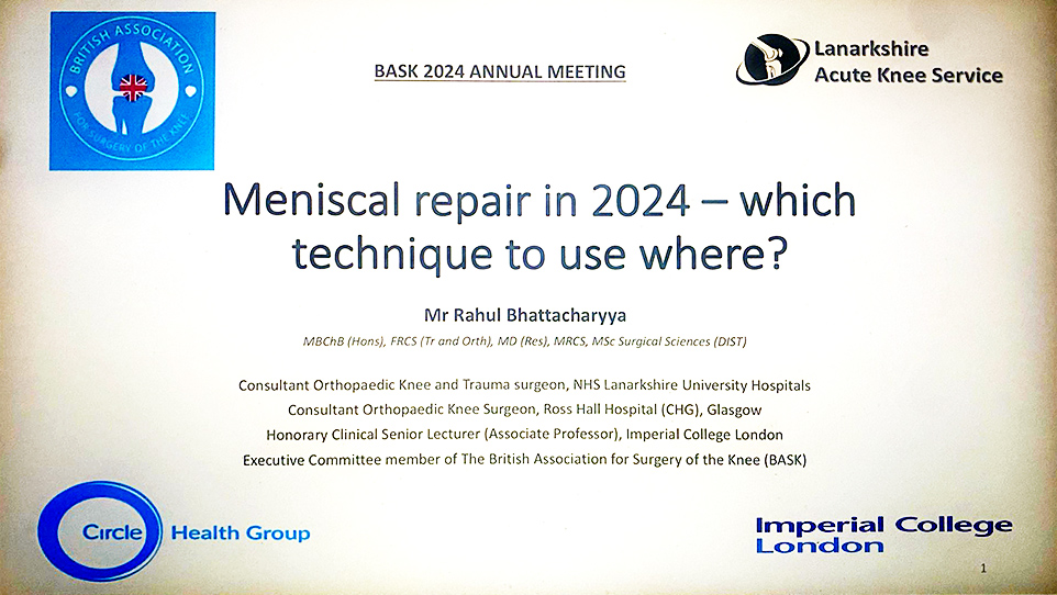 British Association for Surgery of the Knee (BASK) 2024